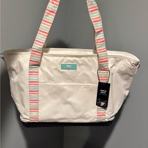 SCOUT Cools Gold Cooler White and Multicolor Tote Bag